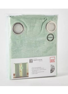 هوم بوكس Dolorez 2-Piece Jacquard Curtain Set - 140x240 cm  - Image 1