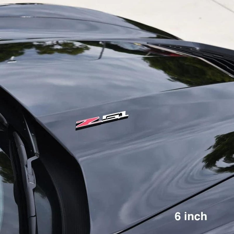 SR1 Performance Corvette Z51 Billet Aluminum Chrome Plated Badge/Emblem - C6, C7, C8 Z51 (6 inch) - Image 4