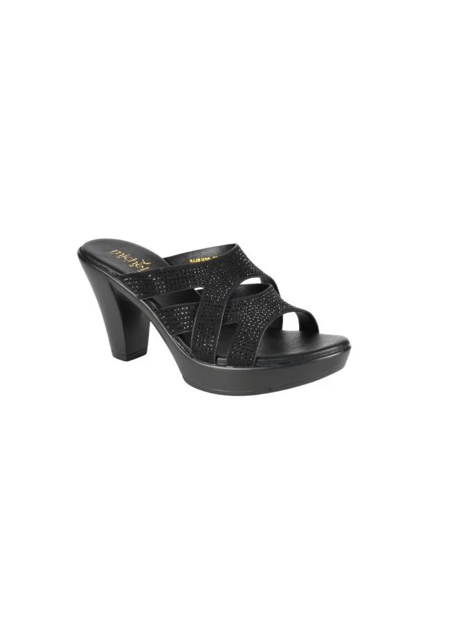 Michelle Morgan 092-2912 Michelle Morgan Ladies High Heel Sandals 314RJ62C Black