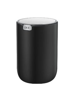 EKO Fandy Swing Top Lid Table Bin Black 1.5 L EK9206P-1.5L-BL 