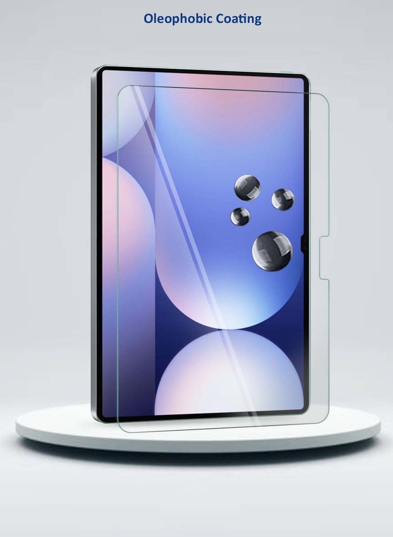 Wtech Samsung Galaxy Tab S10+ / S10 Plus 5G 2024 (12.4 Inch) X820 X826B Premium Series Curved Edges Full Cover Tempered Glass Screen Protector - Clear - Image 5