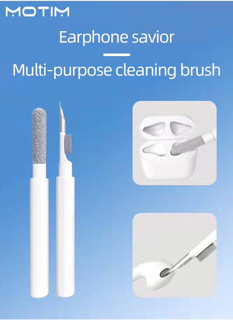 Motim - Airpods Cleaning Kit,  Multi-Purpose Cleaning Pen for Earbuds, Headphones, iPod, iPhone, iPad, Laptop, Bluetooth Headphone Double Clean Pen, Earphone Cleaner With Metal Pen Tip Flocking Sponge - Image 1