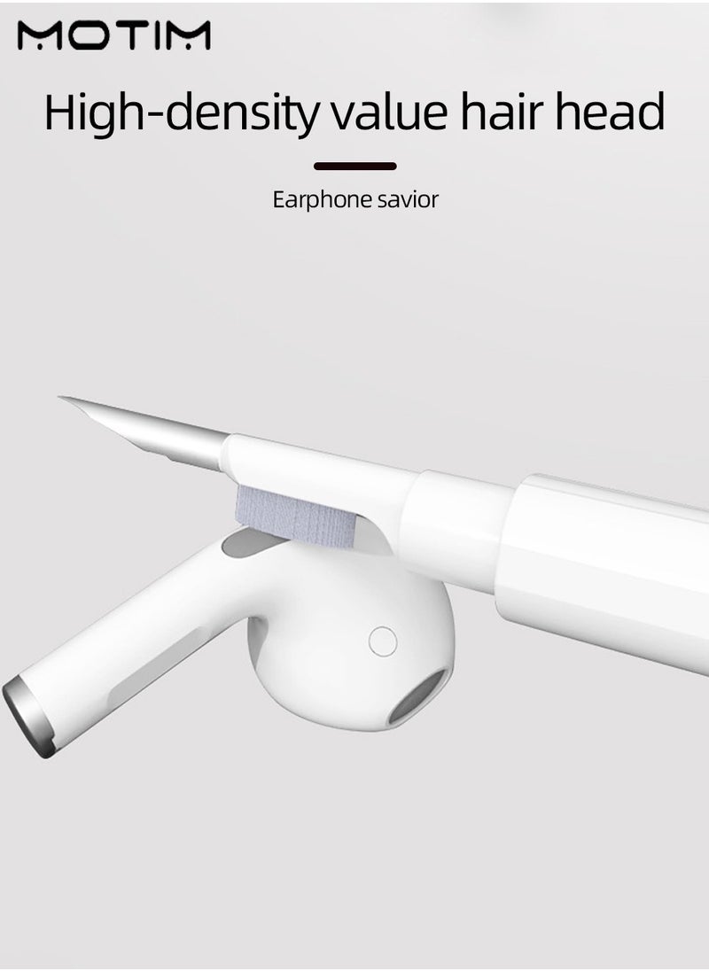 Motim - Airpods Cleaning Kit,  Multi-Purpose Cleaning Pen for Earbuds, Headphones, iPod, iPhone, iPad, Laptop, Bluetooth Headphone Double Clean Pen, Earphone Cleaner With Metal Pen Tip Flocking Sponge - Image 1