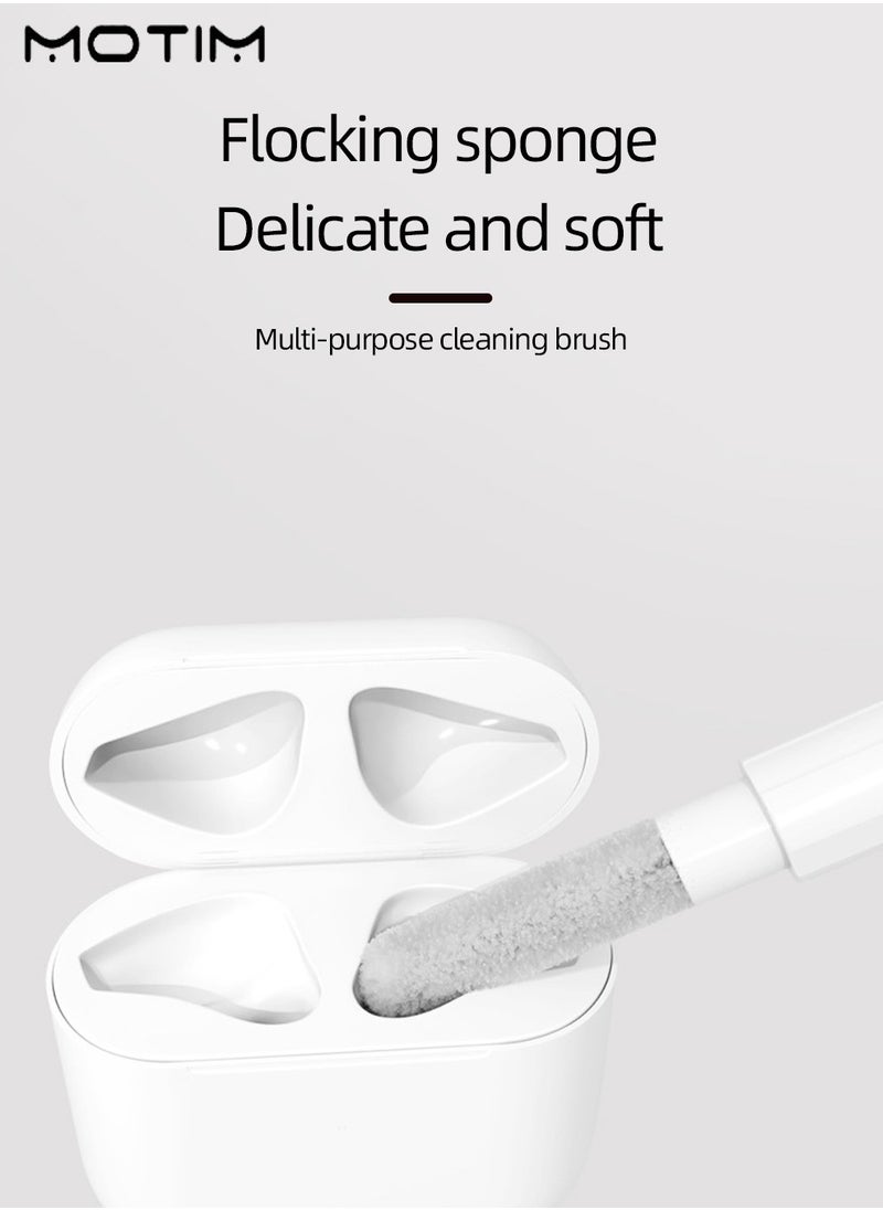 Motim - Airpods Cleaning Kit,  Multi-Purpose Cleaning Pen for Earbuds, Headphones, iPod, iPhone, iPad, Laptop, Bluetooth Headphone Double Clean Pen, Earphone Cleaner With Metal Pen Tip Flocking Sponge - Image 1