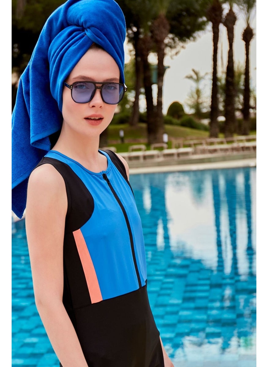 Marina Navy Blue Beach Towel PH23-13263  - Image 4