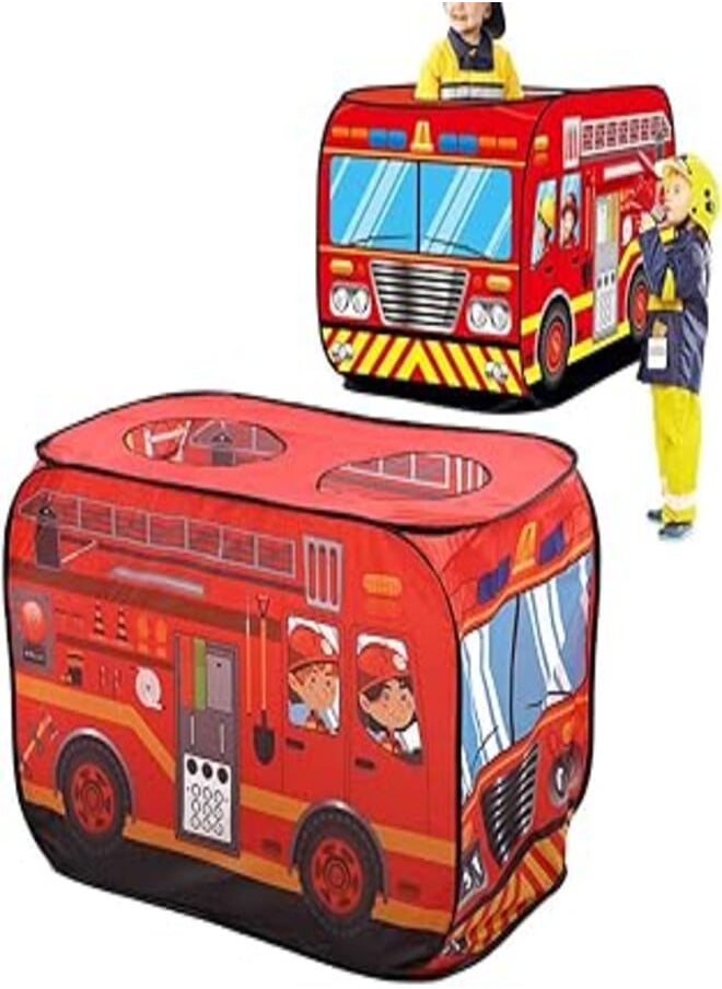 Asixxsix Fire Truck Tent, Double-Stitched Children Game Tent, Eco-Friendly and Durable for Children Kids(Fire Truck), One Size 