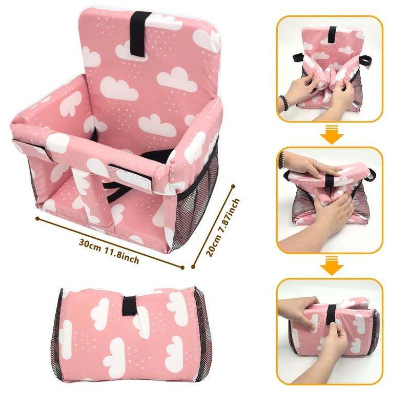 Clouds Gray Baby Proof Shopping Cart Cover for Most Carts Easy Install Travel - Image 4