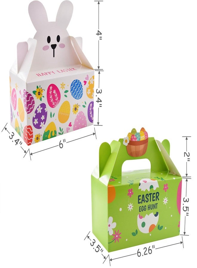 Eavotoy 12 Pack Easter Decorative Gift Box Treat Boxes, 6.2 x 3.5 x 3.5inch Egg Bunny Chicken Colorful Bags Paper Boxes for Easter Basket Stuffers Party Favor Gifts - Image 4