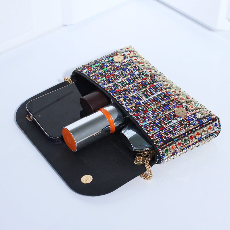 New Style Celebrity Evening Bag Fashionable Diamond Hand Bag High-End Sense Exquisite Square Women'S Hand Bag - Image 4