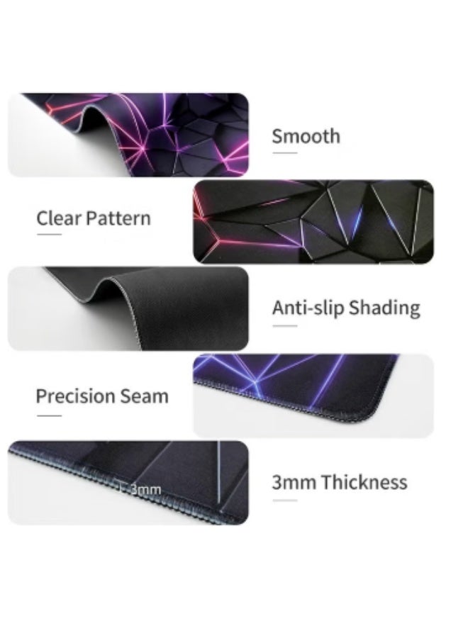 لوحة الماوس الكبيرة لوحة الماوس الممتدة لوحة الألعاب لوحة الماوس غير المنزلقة لوحة الماوس المطاطية لوحة الماوس مكتب مات لوحة الماوس لوحة الماوس لمكتب (800 * 300 * 3 مم) - Image 4