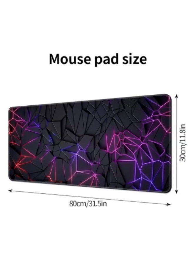 لوحة الماوس الكبيرة لوحة الماوس الممتدة لوحة الألعاب لوحة الماوس غير المنزلقة لوحة الماوس المطاطية لوحة الماوس مكتب مات لوحة الماوس لوحة الماوس لمكتب (800 * 300 * 3 مم) - Image 3