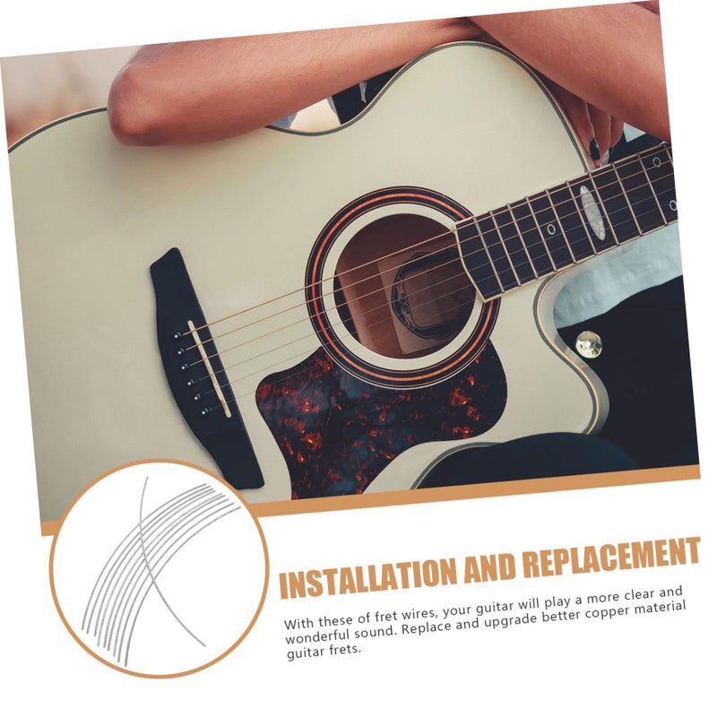 20.5x0.27x0.3cm Guitar Fret Wire Replacement for Classical Folk Guitar Frets Guitar Repair Parts Easy to Install - Image 4