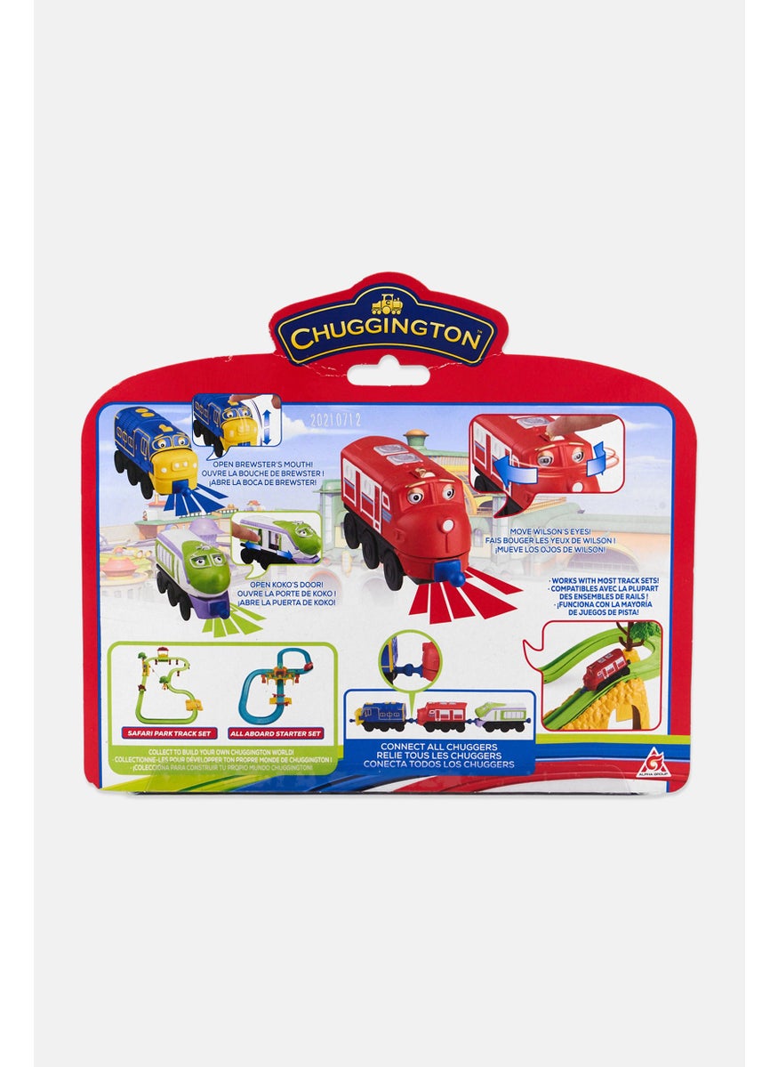 CHUGGINGTON 3 Piece Of Connectable Train Toys, Red  - Image 3