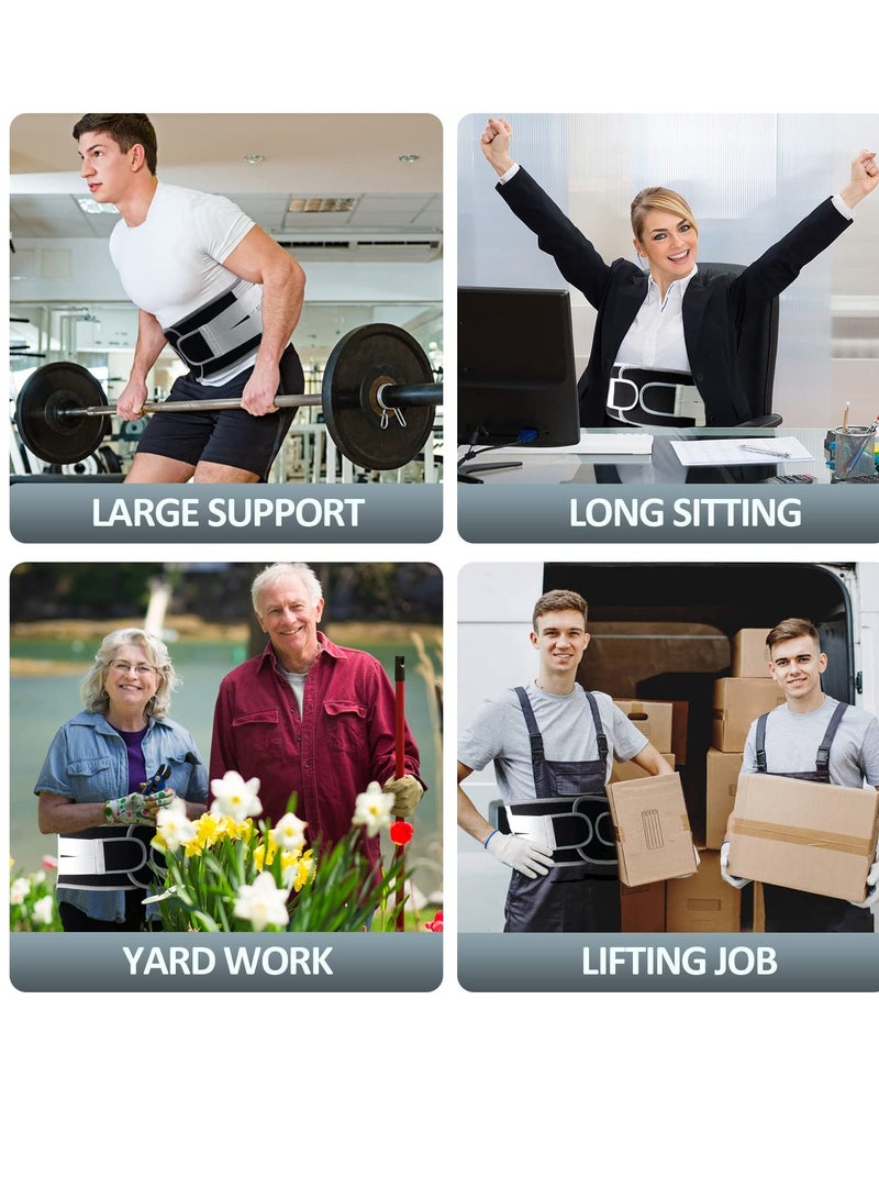 KASTWAVE Back Brace with 8 support belts for Lower Back Pain Relief, Back Support Belt for Women & Men, Breathable Lumbar Support Brace for Work, Lower Back Brace for Herniated Disc, Sciatica, L - Image 5