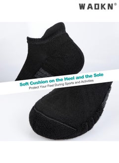 WAOKN Lightweight & Breathable, Unisex Low-Cut Sports Socks,Black 3-Pair Set, Anti-Blister Comfortable Walking Socks, Choice for Sports Lovers  - Image 1