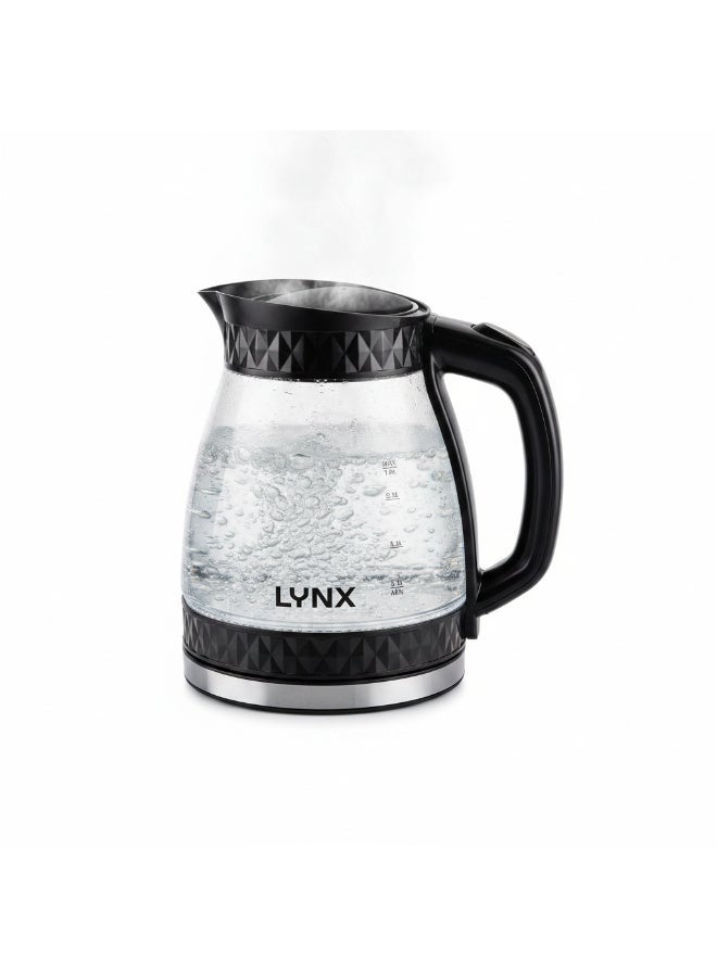 Lynx KT-2110 Electric Kettle 1.8L Stainless Steel 1500W Fast Boiling Kettle with Auto Shut Off Boil Dry Protection Concealed Heating Element Smooth Pour Rotating Base Easy Clean - Image 1