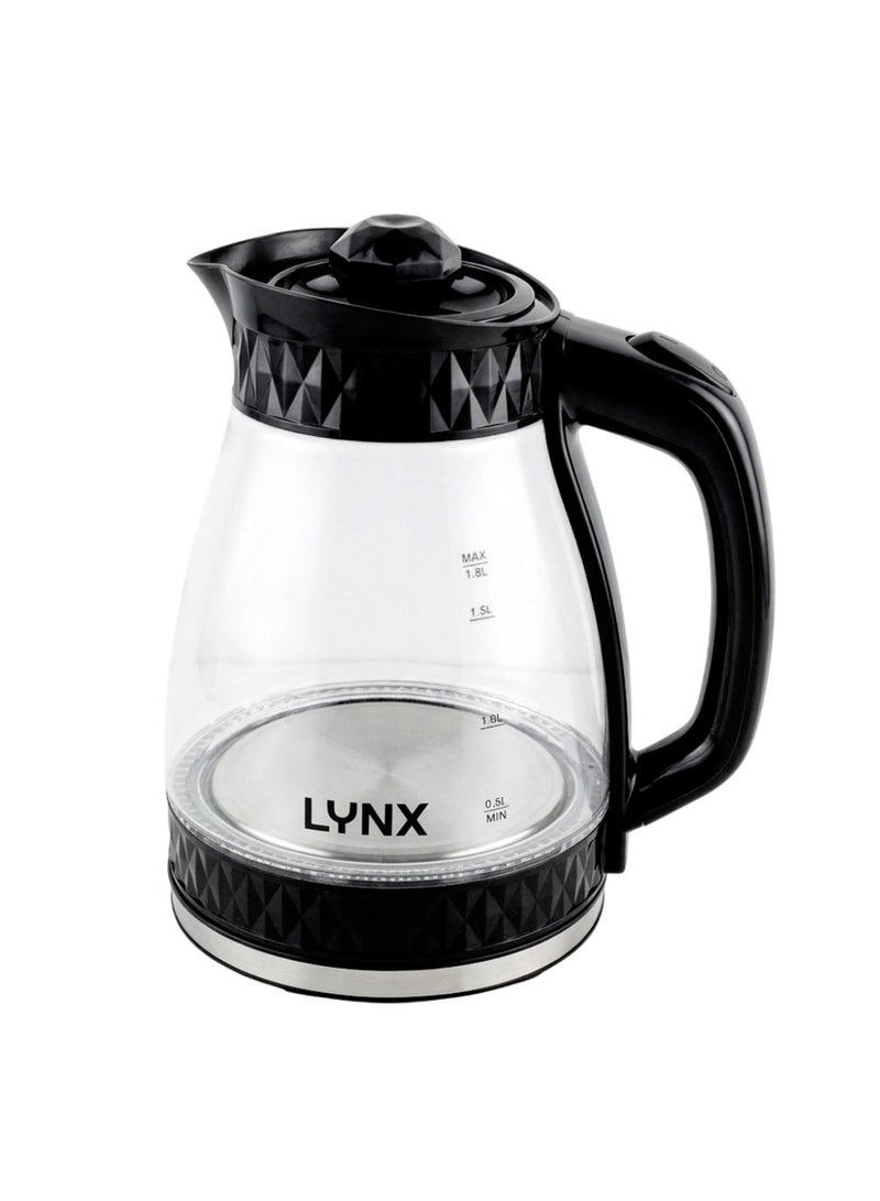 Lynx KT-2110 Electric Kettle 1.8L Stainless Steel 1500W Fast Boiling Kettle with Auto Shut Off Boil Dry Protection Concealed Heating Element Smooth Pour Rotating Base Easy Clean - Image 4