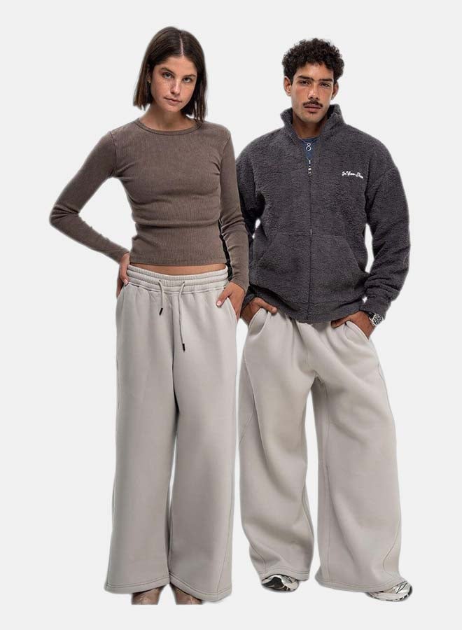 In Your Shoe Light Grey Super Loose Swants - Image 1