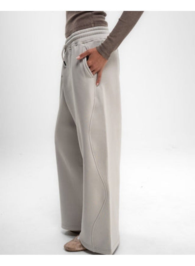 In Your Shoe Light Grey Super Loose Swants - Image 3