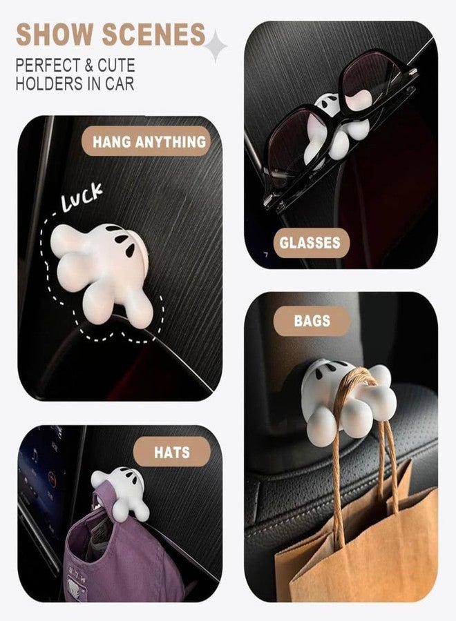 Abhaymart 3PCS Cute Hanging Toothbrush Holder, Mouse Hand Hanging Utility Suction Hooks, Multi-Function Key Holder Jewelry Storage, Ring Holder, Necklace Storage Gift - Image 3