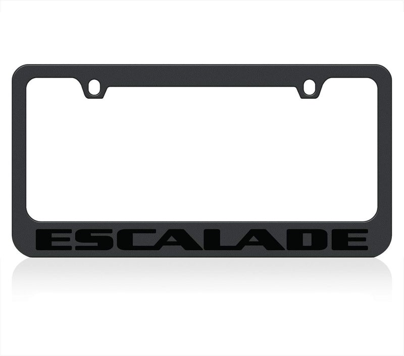 Daytona Eurosport Black License Plate Frame for Cadillac Escalade