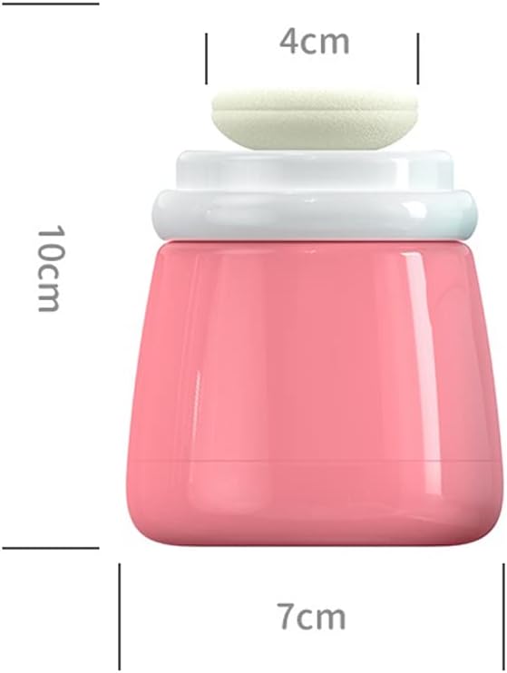 CoaGu Compact Powder Case  Includes Powder Puff  Ideal for Body Dusting  Perfect for Baby  Mom Use  Pink Color - Image 4