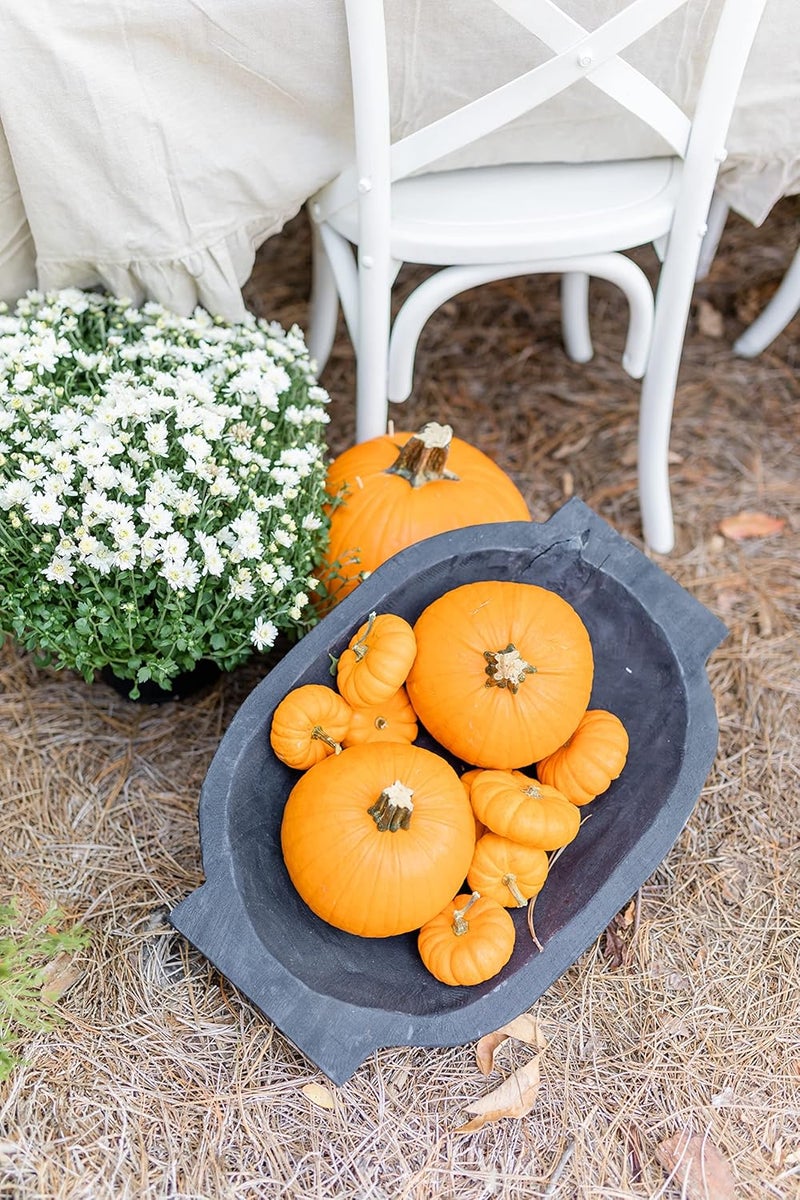 Mud Pie Oval Dough Bowl Set Black small 12 x 17  large 14 12 x 21 - Image 3