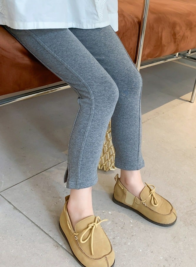 إسكدنيا الفتيات السراويل الضيقة الجانب منفرج الساقين رمادي داكن - Image 1