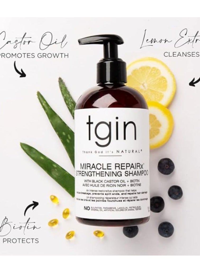 Tgin Miracle RepaiRx Moisturizing Shampoo For Natural Hair Dry Hair Curly Hair 13 Oz - Image 1