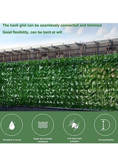 Cool Baby COOLBABY Faux Ivy Privacy Fence Wall Screen 118 x 39 Inches Approx 299.5 x99.5 CM Faux Hedge Fence And Faux Ivy Maple Leaf Decoration Outdoor Garden Decor  - Image 5