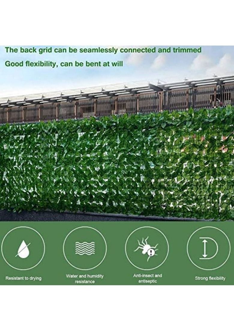 Cool Baby COOLBABY Faux Ivy Privacy Fence Wall Screen 118 x 39 Inches Approx 299.5 x99.5 CM Faux Hedge Fence And Faux Ivy Maple Leaf Decoration Outdoor Garden Decor  - Image 5
