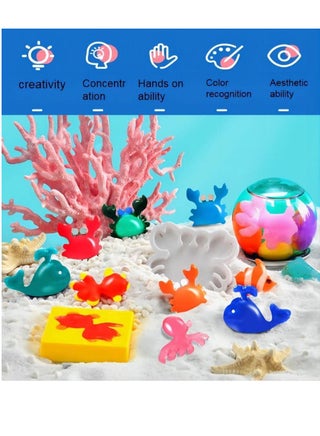 Magic Water Elf Beads Toy Set with Box,DIY Maker kit, Jelly Sea Animal Creature, Sensory Bin Set,Toys for 3+Year Old Boys Girls, Party Favors, Goodie Bags Fillers, Birthday Day Gifts and Prize - view 3