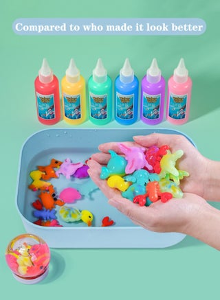 Magic Water Elf Beads Toy Set with Box,DIY Maker kit, Jelly Sea Animal Creature, Sensory Bin Set,Toys for 3+Year Old Boys Girls, Party Favors, Goodie Bags Fillers, Birthday Day Gifts and Prize - view 5