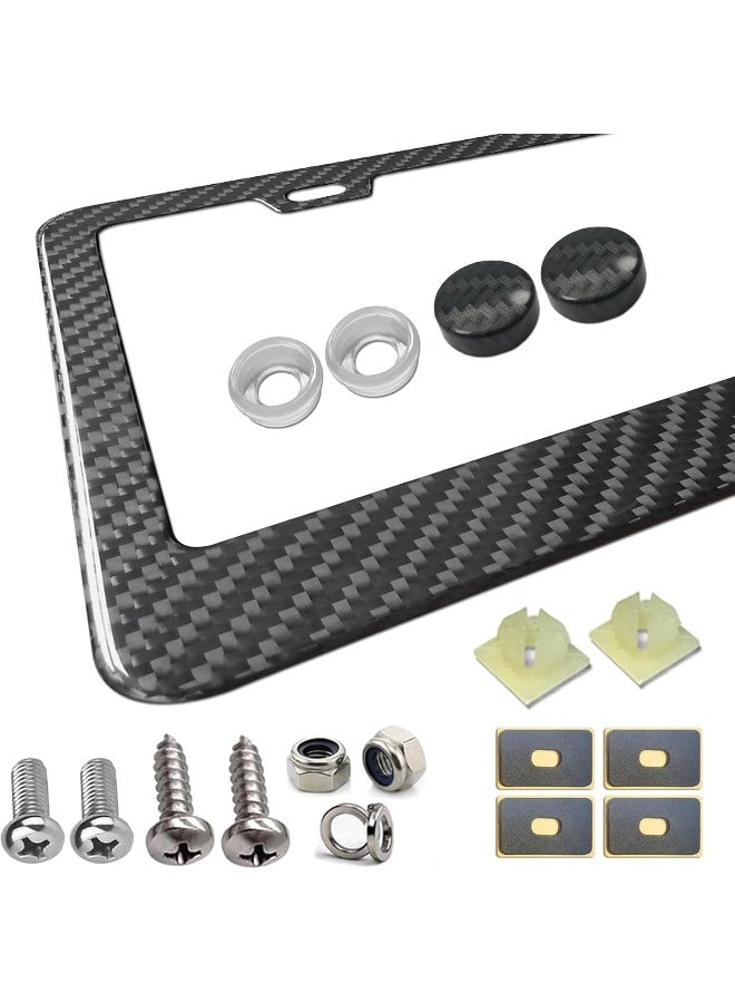 AOOTF Carbon Fiber License Plate Frame - Image 1