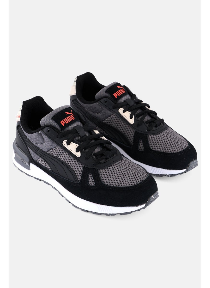 PUMA Kids Boy Lace Up Outdoor Shoes, Black  - Image 1