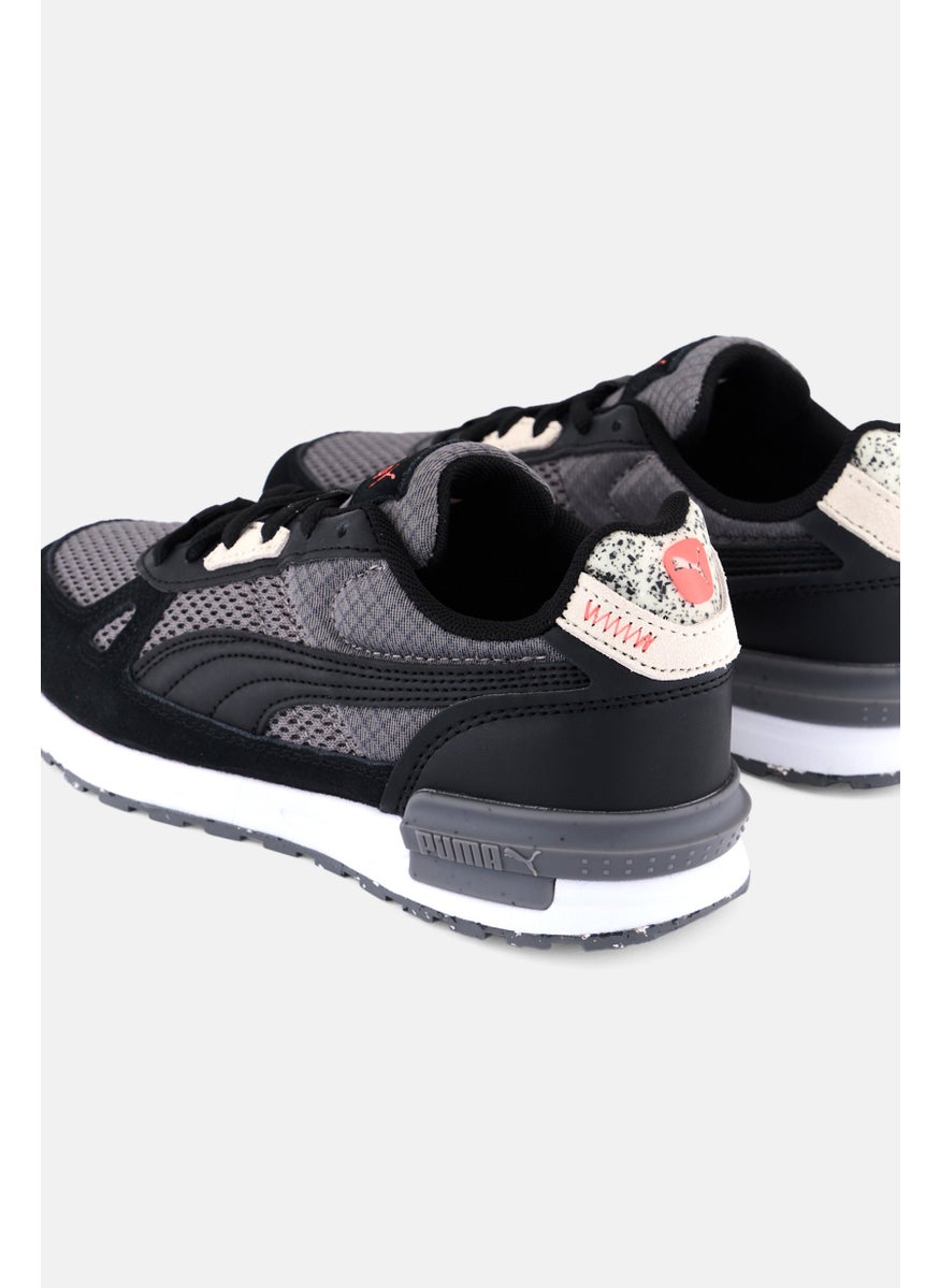 PUMA Kids Boy Lace Up Outdoor Shoes, Black  - Image 2