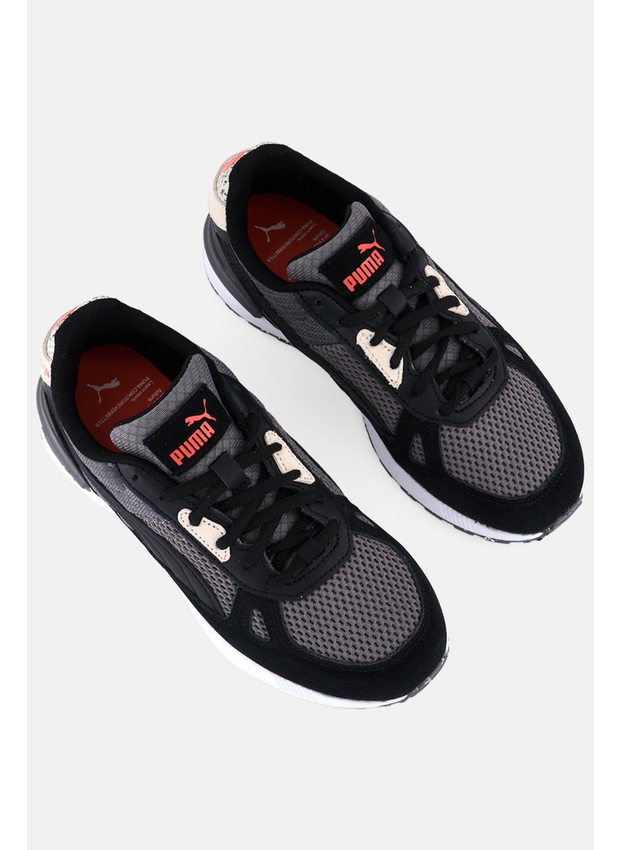 PUMA Kids Boy Lace Up Outdoor Shoes, Black  - Image 3