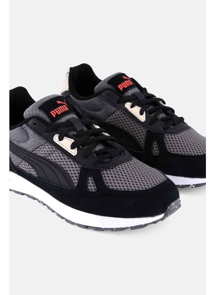 PUMA Kids Boy Lace Up Outdoor Shoes, Black  - Image 4