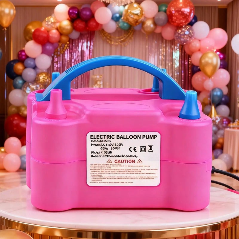 PETO high-power electric balloon pump balloon blower inflatable pump double hole automatic inflator inflatable ball machine wedding room balloon blowing weapon - Image 1