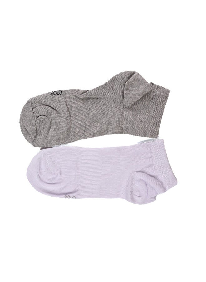 solo - Basic Ankel Pack of 2 Socks For Women - Image 1