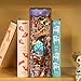 Tonecheer DIY Book Nook Kit for Adults3D Wooden Puzzle Bookend Bookshelf Insert Library Decor Booknook Miniature House Kit with Body Motion Sensor LED Light Magic Stars Room - Image 4