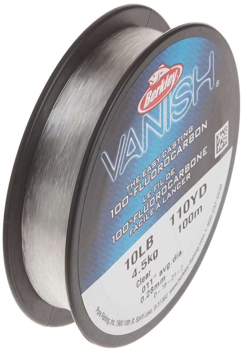 Berkley خط صيد فلوروكربون شفاف من بيركلي فانيش®، 10 رطل | 4.5 كجم، 110 ياردة | 100 متر، مناسب للبيئات المالحة والعذبة - Image 2