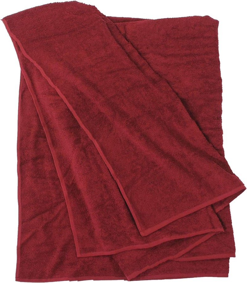 ADAMO XXL Beach Towel 100% Cotton 100 x 220 cm, Wine Red: 590 XXL Sauna Towel, Bath Towel in Plus Size, Shower Towel, Bath Towel & Sauna Towel