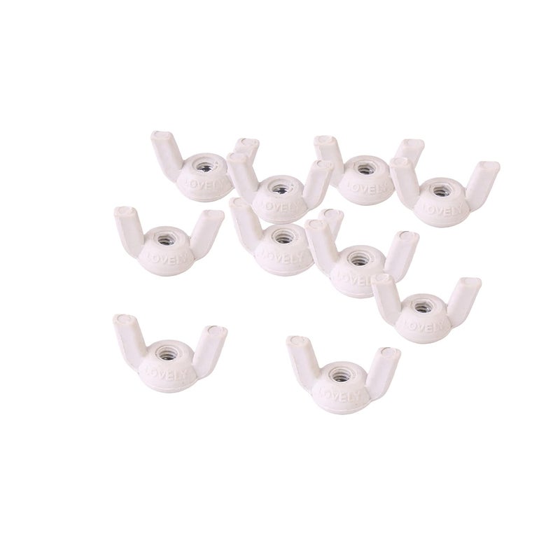 LOVELY ® 1/4 Inch-6 mm Plastic Wing Nut- (Pack of 50 Pcs) - Image 1