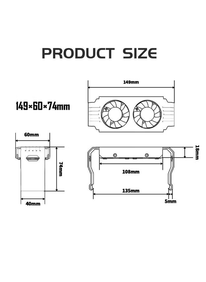 ITleads RGB RAM Cooler Fans，5v/3-Pin ARGB Light Effect RAM Fans for DDR/DDR2/DDR3/DDR5/DDR5. - Image 5