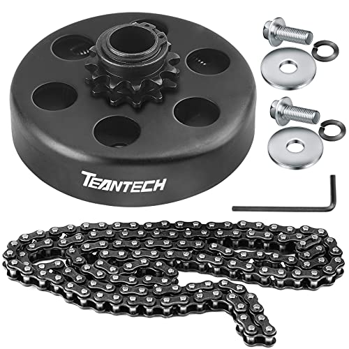 TEANTECH Go Kart Clutch 3/4" Bore 12T with #35 Chain Centrifugal Clutch and Chain for Go Kart Minibike Honda Kart Engines - Image 1