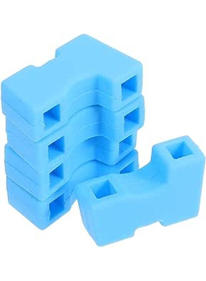 Sky Blue Reusable Silicone Chopstick Training Aid Set Non Slip Portable Learning Trainer - Image 1