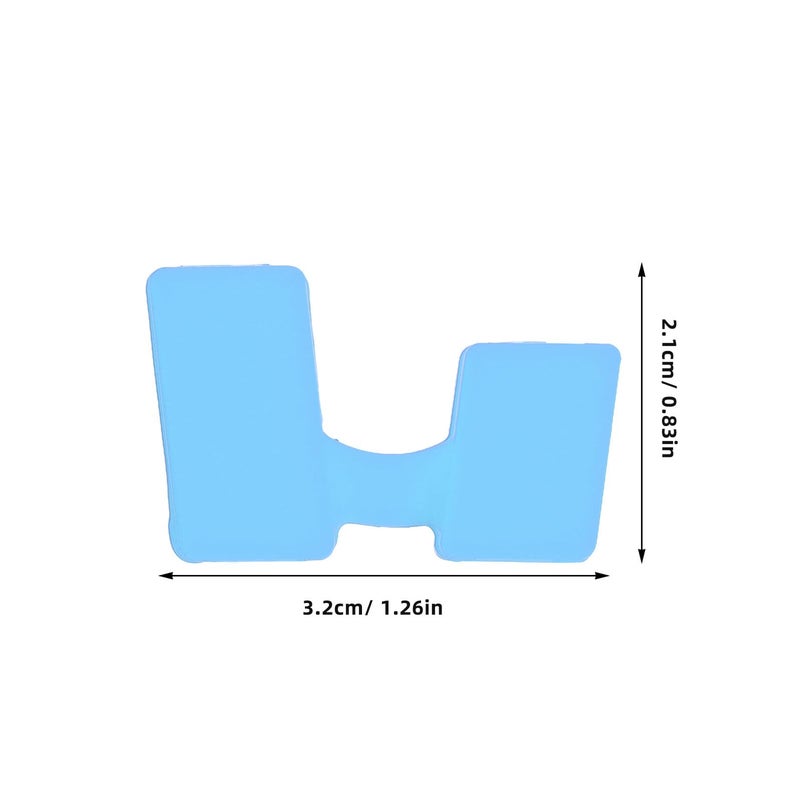 Sky Blue Reusable Silicone Chopstick Training Aid Set Non Slip Portable Learning Trainer - Image 3