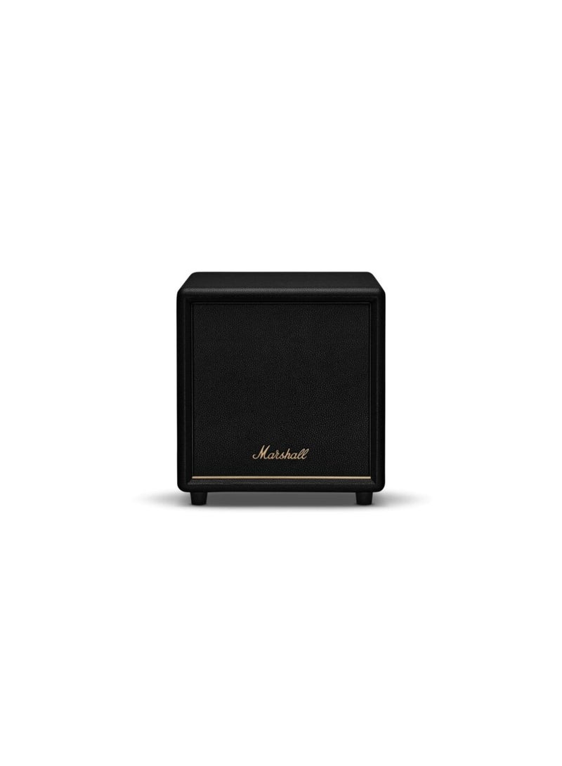 Marshall Heston Sub 200 Wireless Subwoofer – Deep Bass Performance, Bluetooth LE Audio, Versatile Placement, Compatible with Heston Soundbars (Black) - Image 1