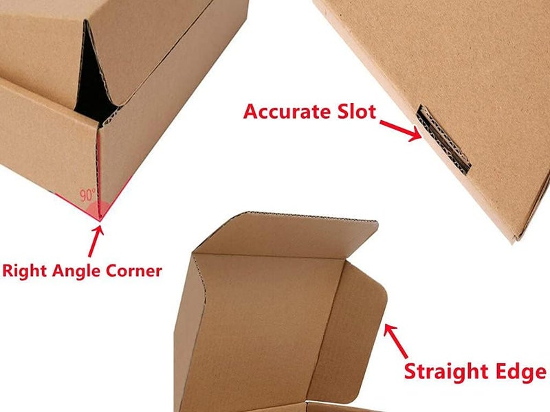 STRBOXONG Corrugated Cardboard Shipping Boxes, 25×20×7cm Royal Mail Small Parcel PiP Postal Boxes, Brown Packaging Mailing Boxes for Business, Posting, Storing or Gift (Pack of 10) - Image 5